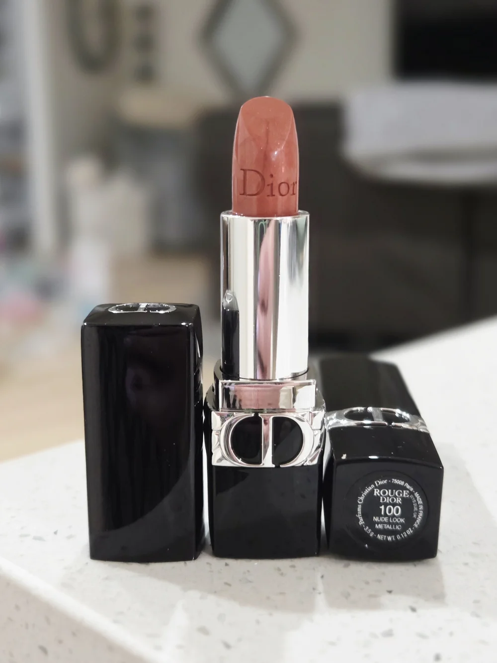 💄Dior Rouge Dior Lipstick - Nude Look 100 (Peachy Nude)